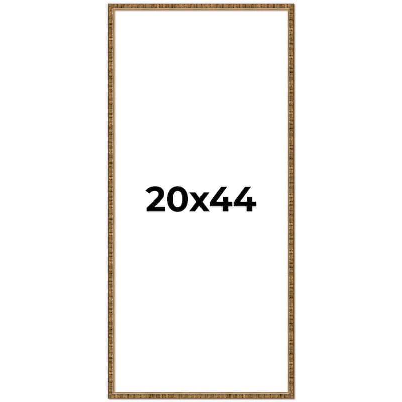 20x44 Frame Gold Solid Wood Picture Frame - Complete Modern Photo