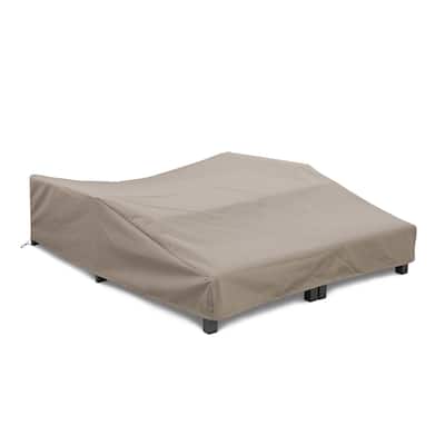 Hoyt Outdoor Metal Double Chaise Cover