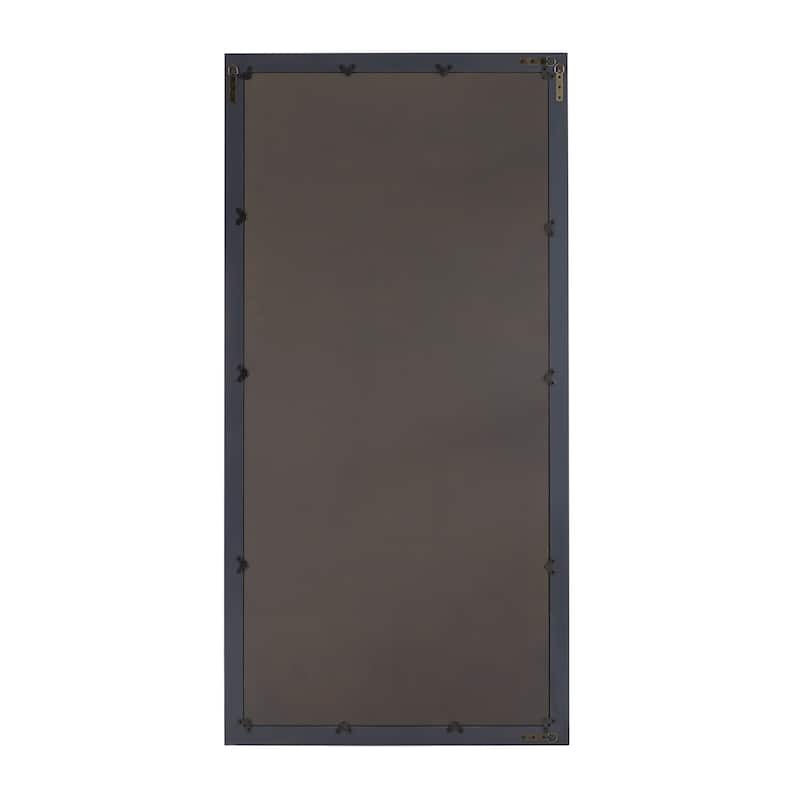 Grey Wood Modern Wall Mirror