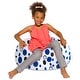 preview thumbnail 39 of 193, Kids Bean Bag Chair, Big Comfy Chair - Machine Washable Cover 27 Inch Medium - Canvas Bubbles Blue and White