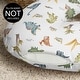 preview thumbnail 3 of 4, Sweet Jojo Designs Watercolor Dinosaur Dino Boy Nursing Breastfeeding Pillow Cover Case Pillow Not Included Blue Modern Jurassic