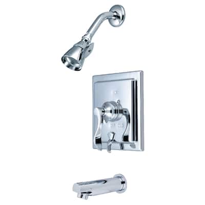 Kingston Brass Tub and Shower Trim Package with 1.8 GPM Single