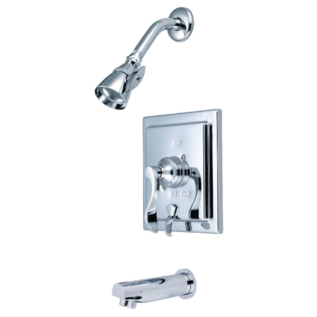 Kingston Brass Tub and Shower Trim Package with 1.8 GPM Single