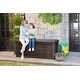 preview thumbnail 10 of 8, Keter Eastwood 150 Gallon Durable Resin Outdoor Storage Deck Box For Furniture and Supplies, Brown