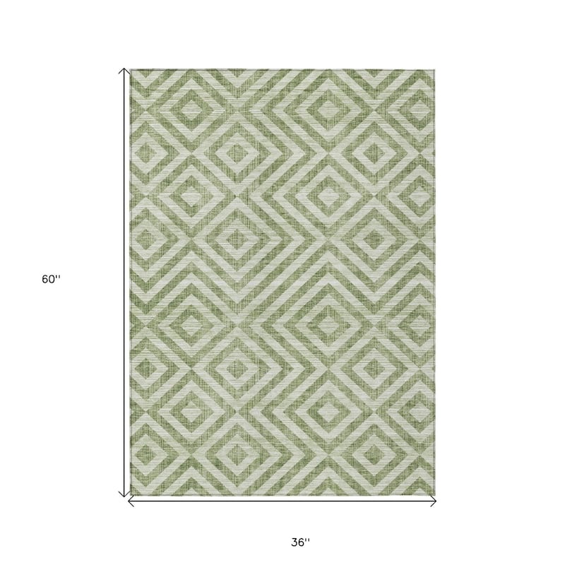HomeRoots Geometric Transitional Rectangle Outdoor Rug