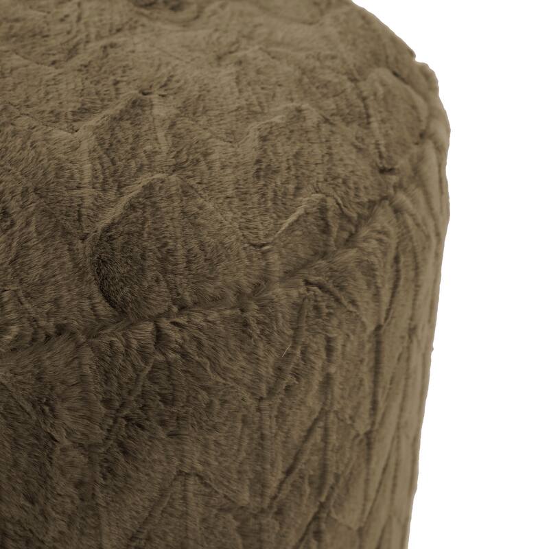 Allan Andrews Foot Pouf Angora Moss