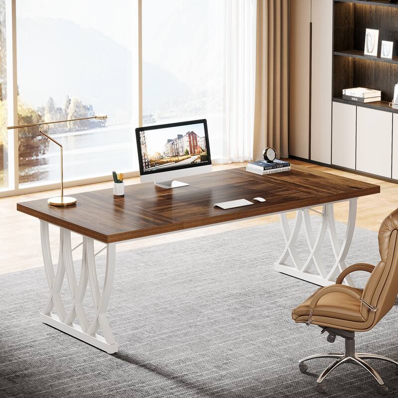 71'' Executive Computer Desk Writing Table for Home Office