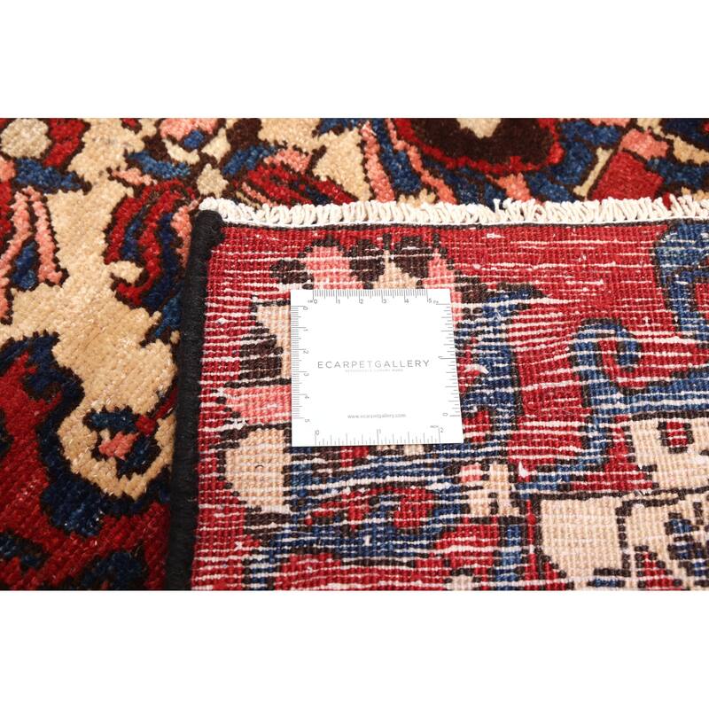 ECARPETGALLERY Hand-knotted Kayseri Vintage Red Wool Rug - 4'2 x 6'7