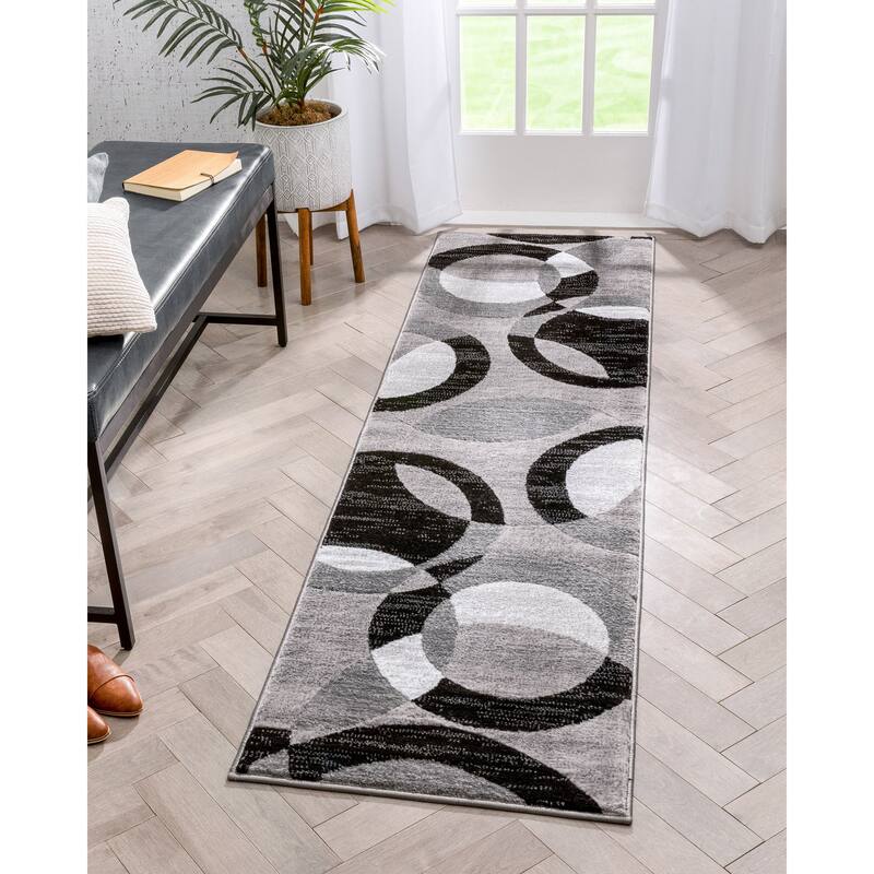 Well Woven Dulcet Bingo Modern Geometric Circles Area Rug
