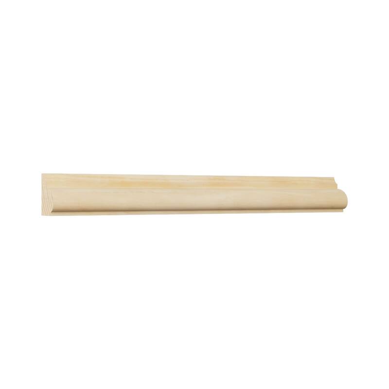 WM1207: 11/16-in D x 7/8-in W x 96-in L Americraft Solid Hardwood Stain Grade Base Cap Moulding