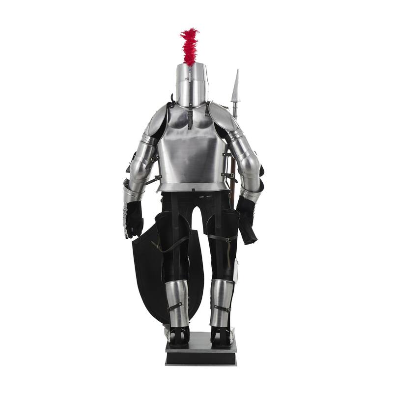 Stainless Steel Metal People Replica Medieval Full Body Suit Armour - Copper or Silver - Roche River Decor