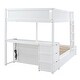 preview thumbnail 12 of 55, Full-Over-Full Bunk Bed with Twin size Trundle, Storage and Desk,with 2 USB and 2 three-holes Plugs