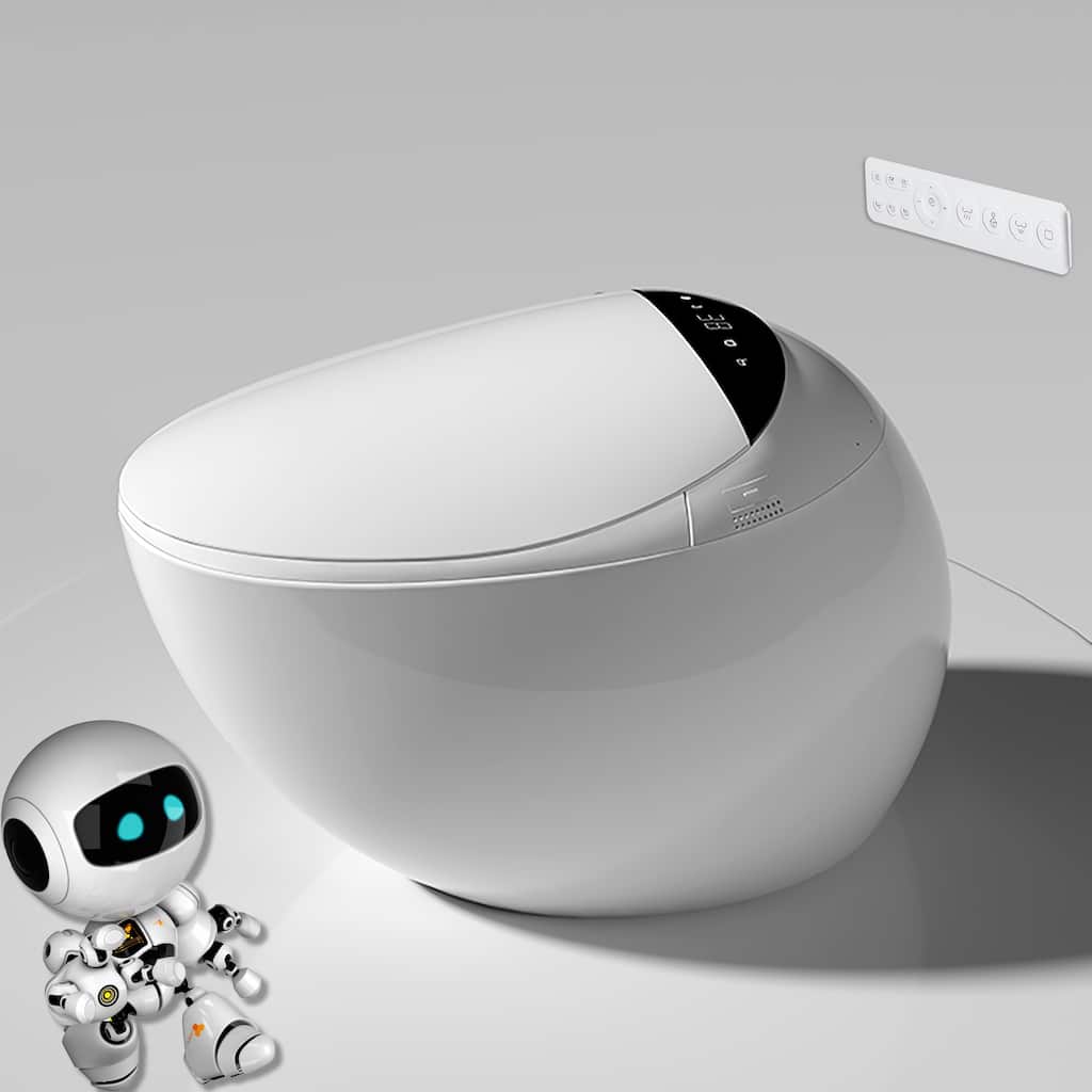 Yulika Y1 Luxury Smart Toilet One Piece Bidet Toilet with Bidet Built in, Elongated Heated seat, Auto Flush, Heated Seat