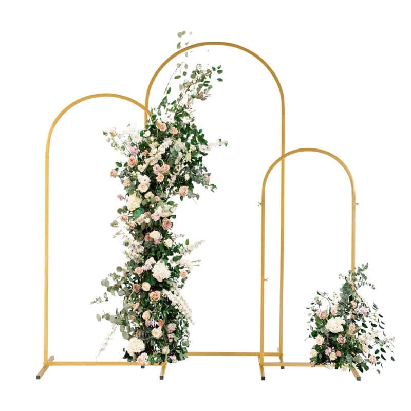 3PCS Gold Wedding Arbor