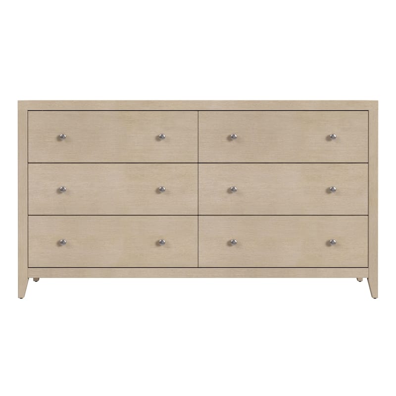 Dana 60 in. W Rectangular Wood 6 Drawer Dresser
