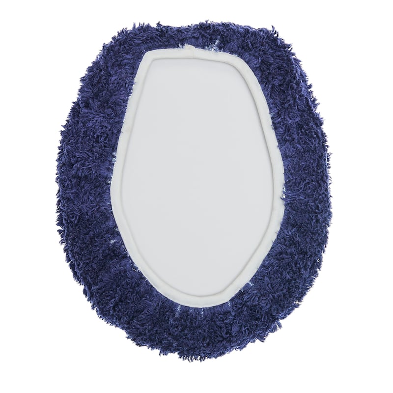 Better Trends 18 x 20 Toilet Lid Cover 100% Cotton Tufted Water Absorbent Machine Washable Lux Collection