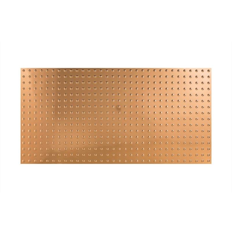 FASÄDE Dome 4-foot x 8-foot PVC Wall Panel in Polished Copper - 4 x 8