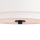 preview thumbnail 13 of 16, Burnaby Mid-Century Modern Ceiling Mount Light White Linen Drum Shade
