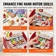 preview thumbnail 6 of 9, Red White Wooden BBQ Grill Toy with 26 PCS and Twist Sound Play - 11.42” L x 8.27” W x 7.68” H