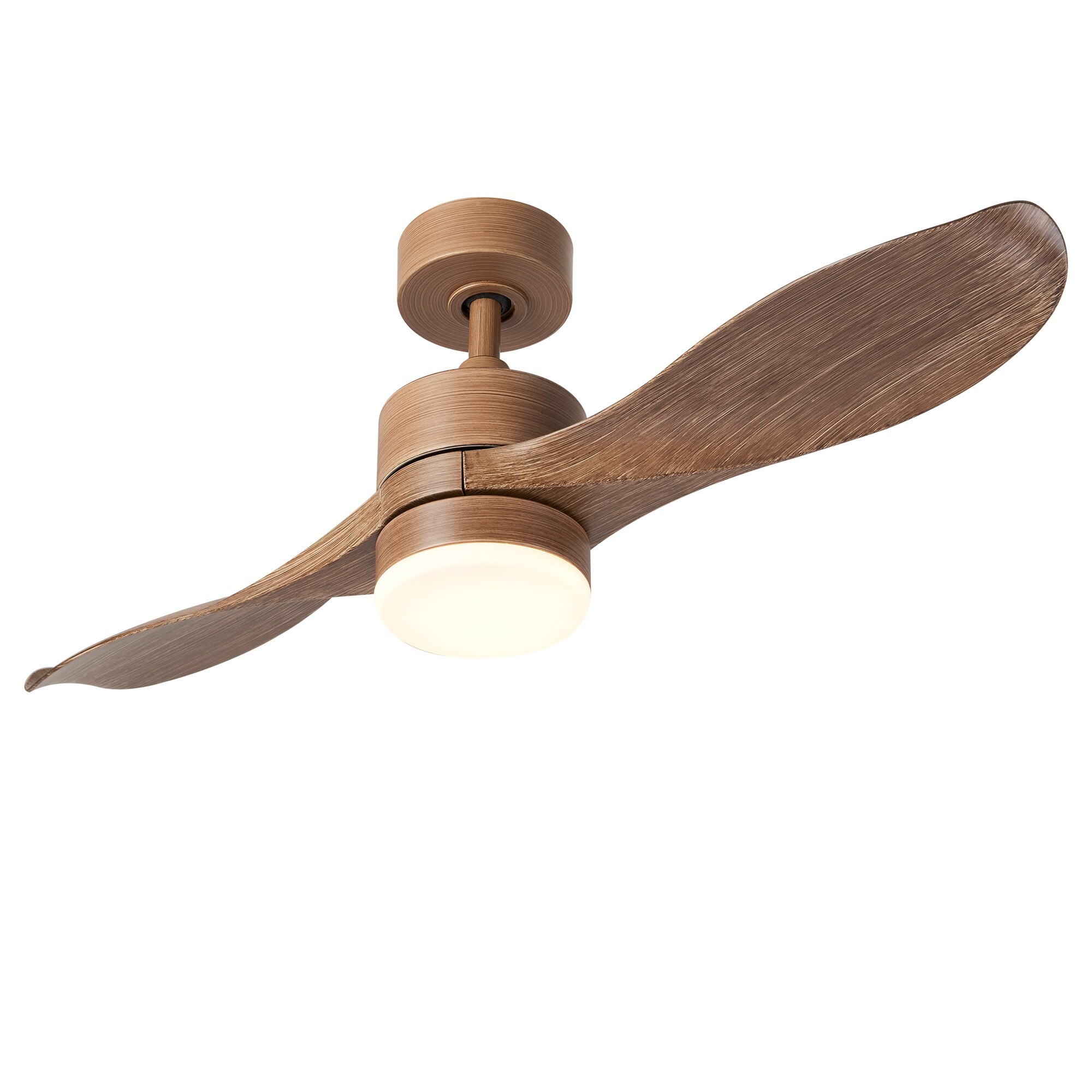 Co Z 42 2 Blade Reversible Led Ceiling Fan W Light Kit Remote Control Timer Overstock 31623938