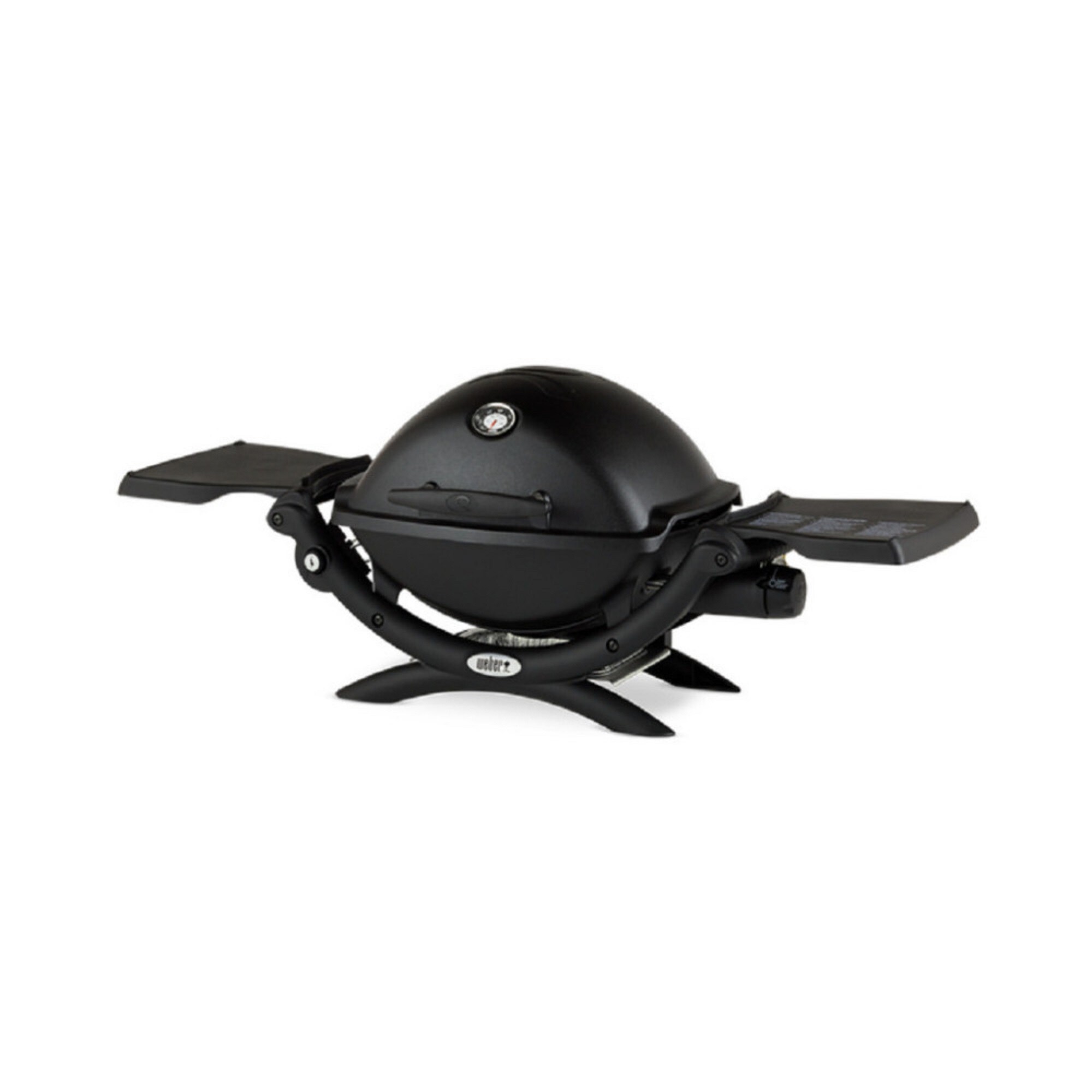 Weber Q 1200 Gas Grill LP Gas Black w Portable Cart Grill