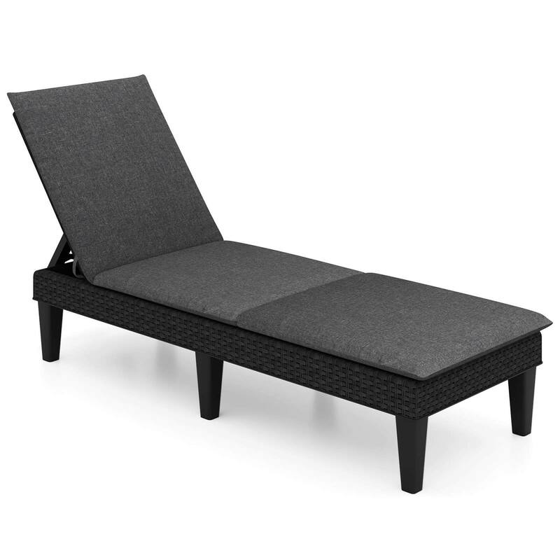 Costway Patio Lounge Chair Recliner Chair with 3-Position Adjustable - See Details