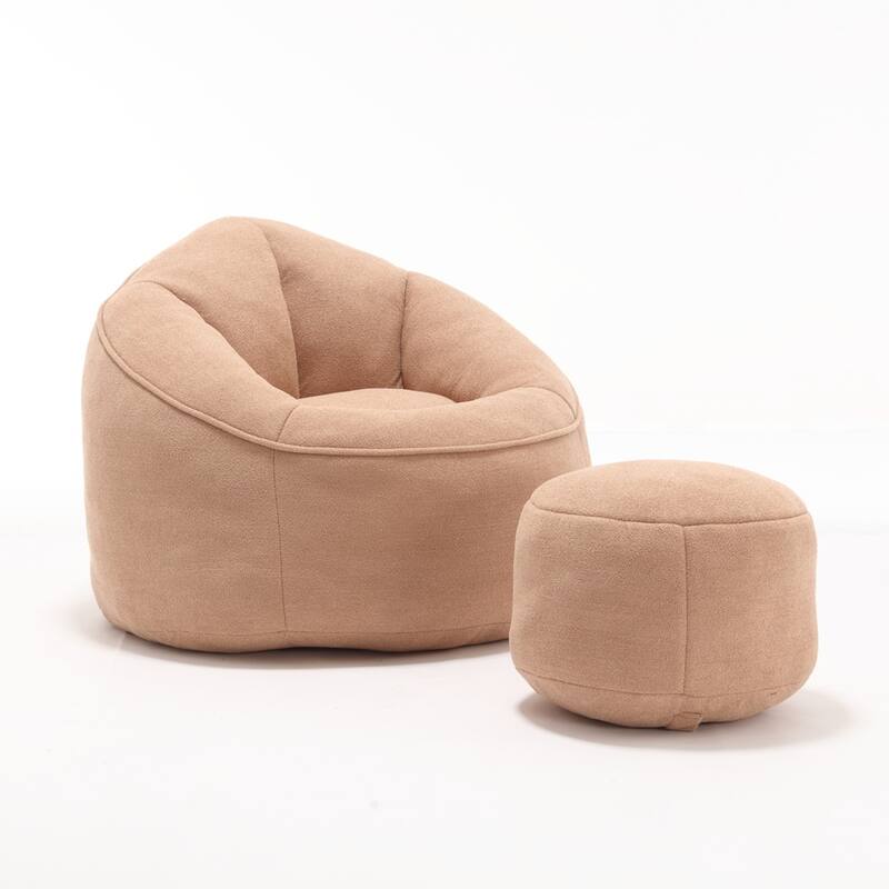 Bedding Bean Bag Sofa Chair With Footrest