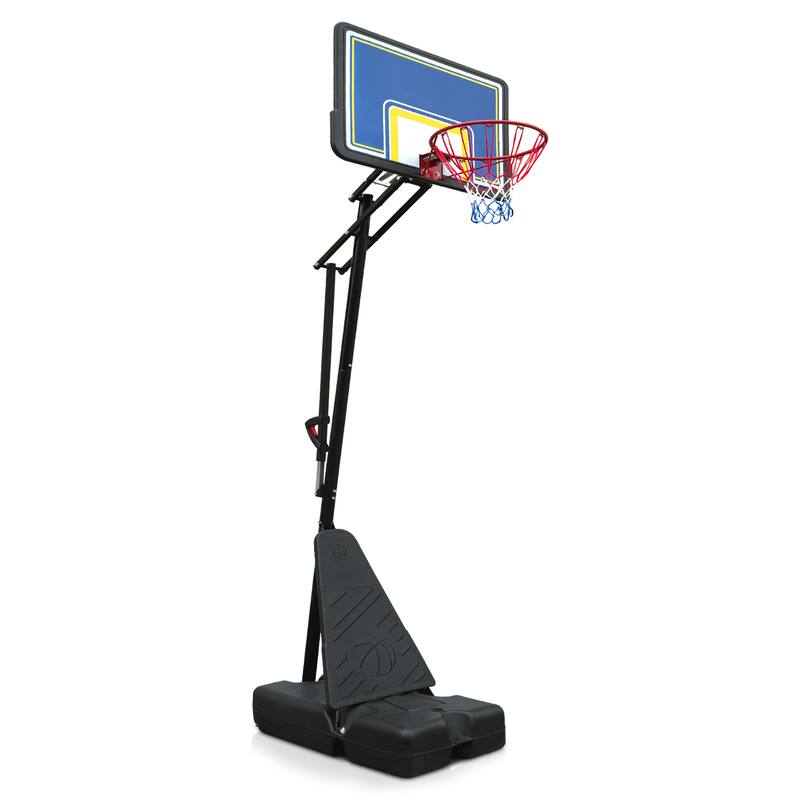 Portable Basketball Hoop for Youth Adults & Professional Match,Adjustable Height Backboard with Rebound System,Indoor/Outdoor - Black