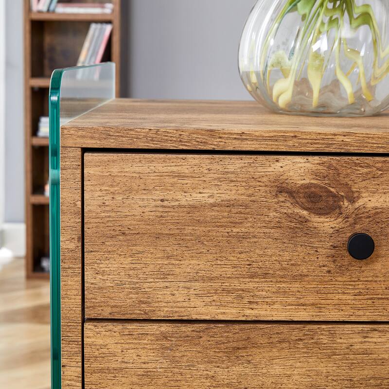 Double-Drawer Bedside Table