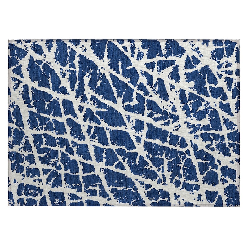 Dari Modern Art-Inspired Weather Resistant Versatile Elegance Outdoor Rug - 2' x 3'