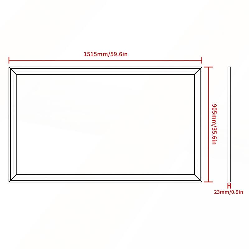 Oversized Modern Rectangle Bathroom Mirror