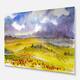 Beautiful Tuscan Hills Italy - Landscape Glossy Metal Wall Art - Bed ...