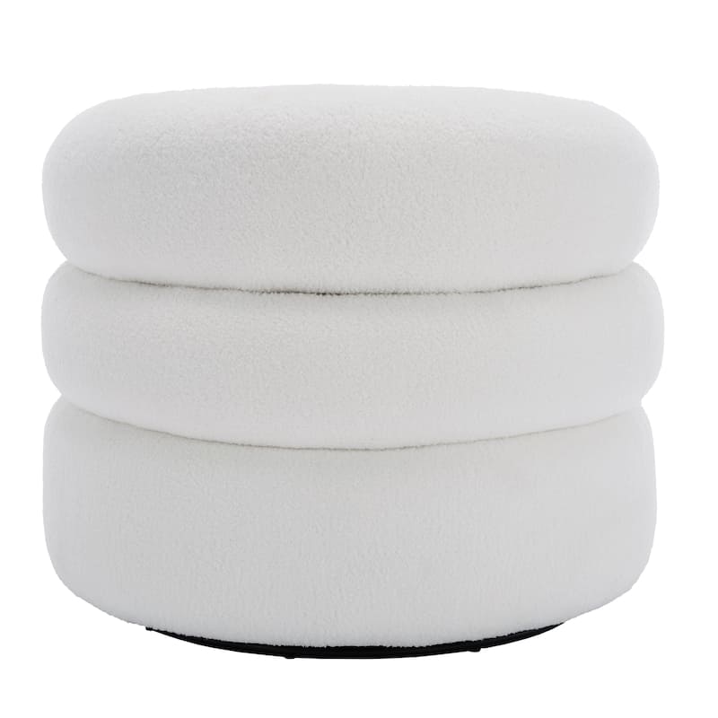 Upholstered Boucle Swivel Accent Chair