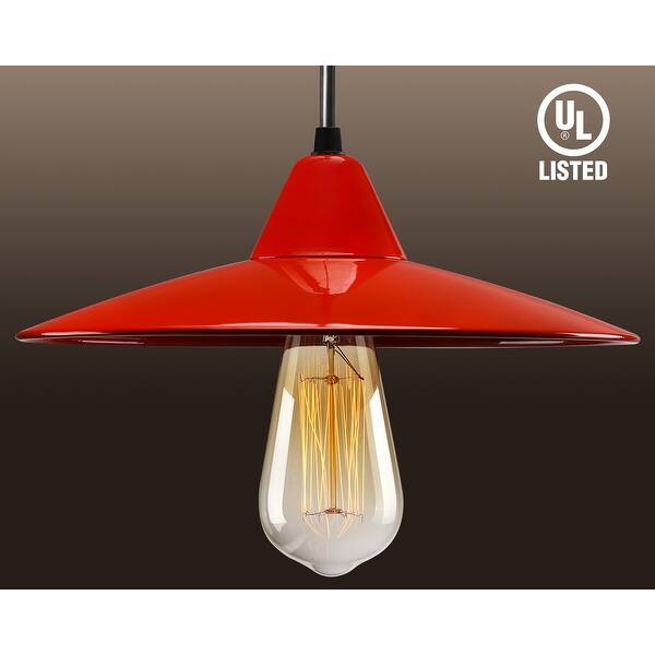 Shop Red Industry Style Pendant Vintage Ceiling Light