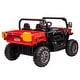 preview thumbnail 7 of 95, Electric 24V Ride-On Dump Truck for Kids, 2 Seater with Remote Control, Non-Slip Tires, and Storage Space