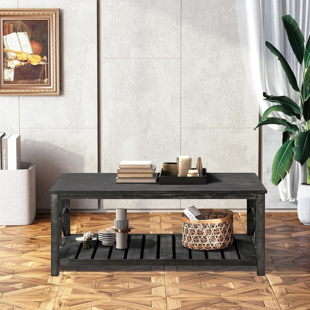 roomfitters 47' Handcrafted Coffee Table for Living Room - Perfect for Sofa or Loveseat