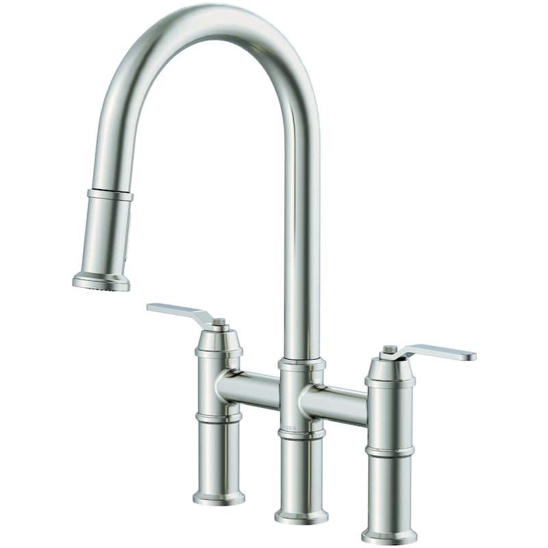Gerber D434437 Kinzie 1.75 GPM Widespread Bridge Pull Down Kitchen