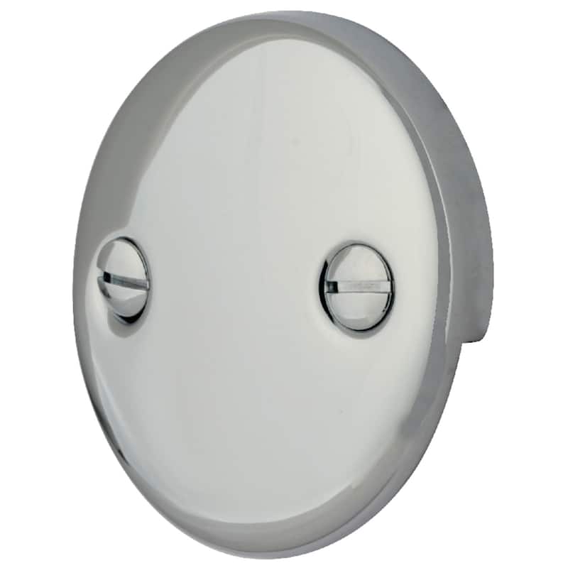 Made To Match Bathtub Overflow Plate - Polished Chrome