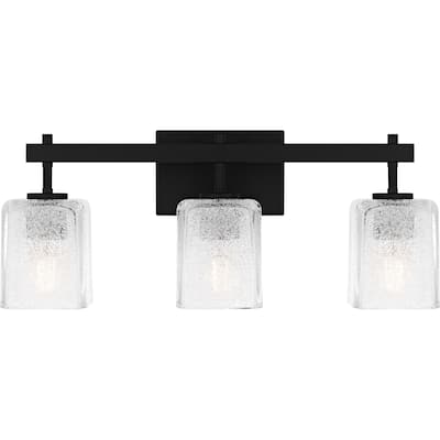 Brenthouse 3-Light Matte Black Bath Light
