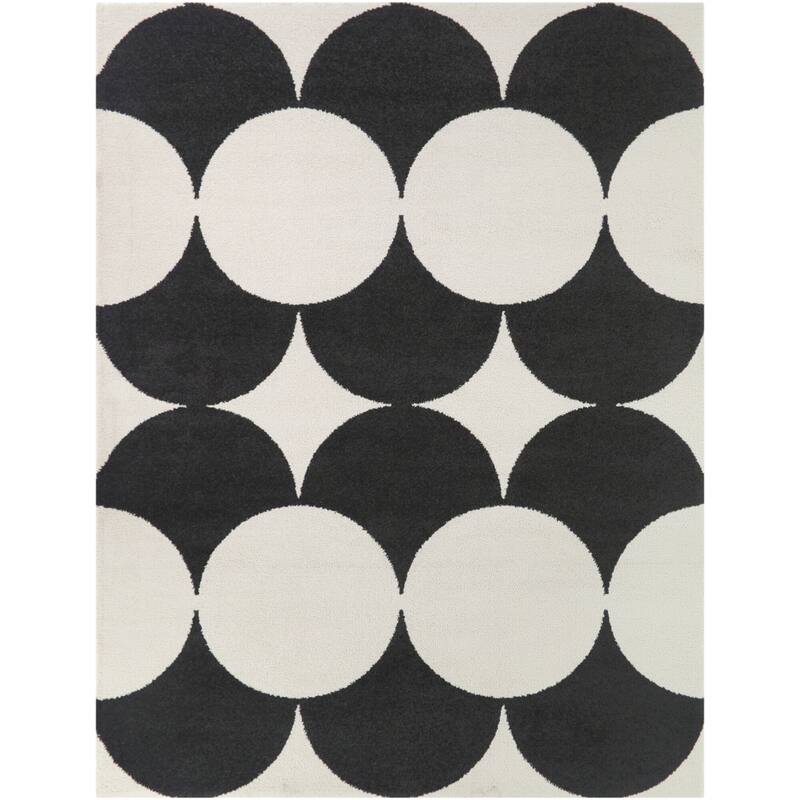 Leto Retro Geometric Area Rug