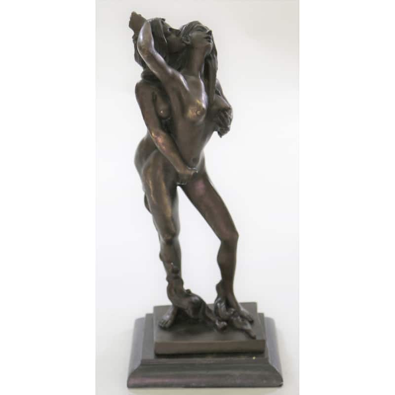 Original Mavchi Sweet Nothing Lovers Art Bronze Statue Sculpture