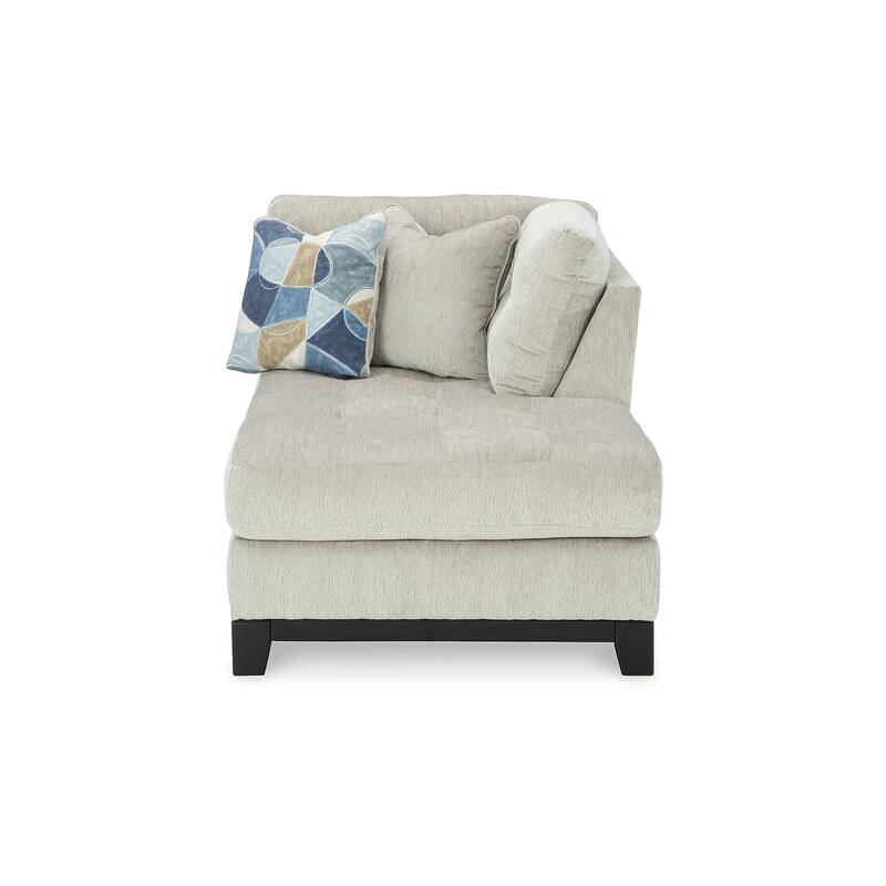 Signature Design by Ashley Maxon Place Light Gray 3-Piece Sectional with Chaise - 140" W x 100" D x 37" H