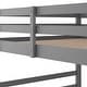 preview thumbnail 22 of 34, Multi-Functional Bunk Bed with 2 Built-in Ladder, Solid Wood Bed Frame, Low Bunk Beds with Safety Guardrail for Kids Boys Girls