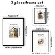 preview thumbnail 2 of 3, Set of 3 Picture Frames Set - (1) 18x24, (1) 11x14, (1) 9x12