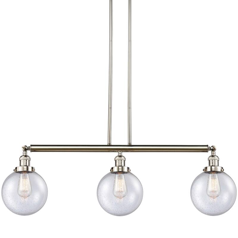 Innovations Lighting 213-13-41 Beacon Linear Beacon 3 Light 41" Wide - Polished Nickel / Seedy