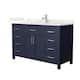 Option Dark Blue / Giotto Quartz Top / Brushed Nickel