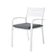 preview thumbnail 15 of 45, Outdoor Stackable Aluminum Dining Chair with Cushion (Set of 4)