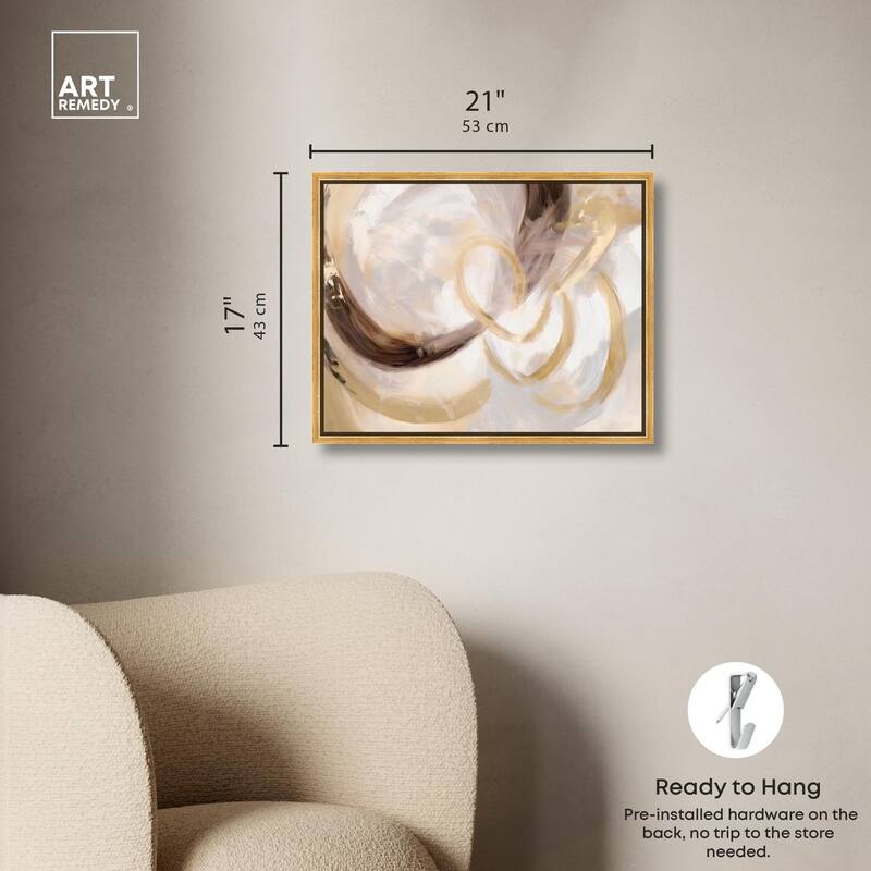 Dreamy Swirls III Canvas by Art Remedy