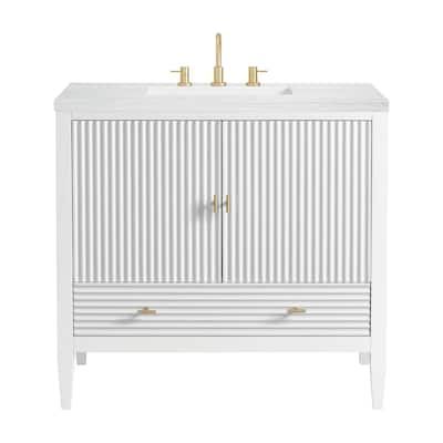 James Martin Vanities 485-V36-3AF Myrrin 36" Single Basin Wood Vanity