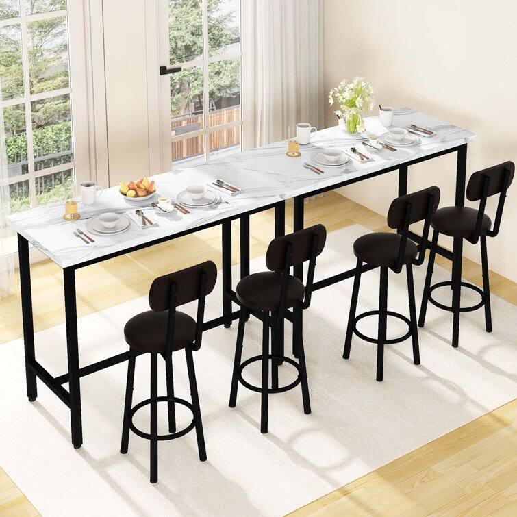 3-Piece Kitchen Table and Chairs, Suit for Dining Room, Living Room, Breakfast Nook, Space Saving Set for 2